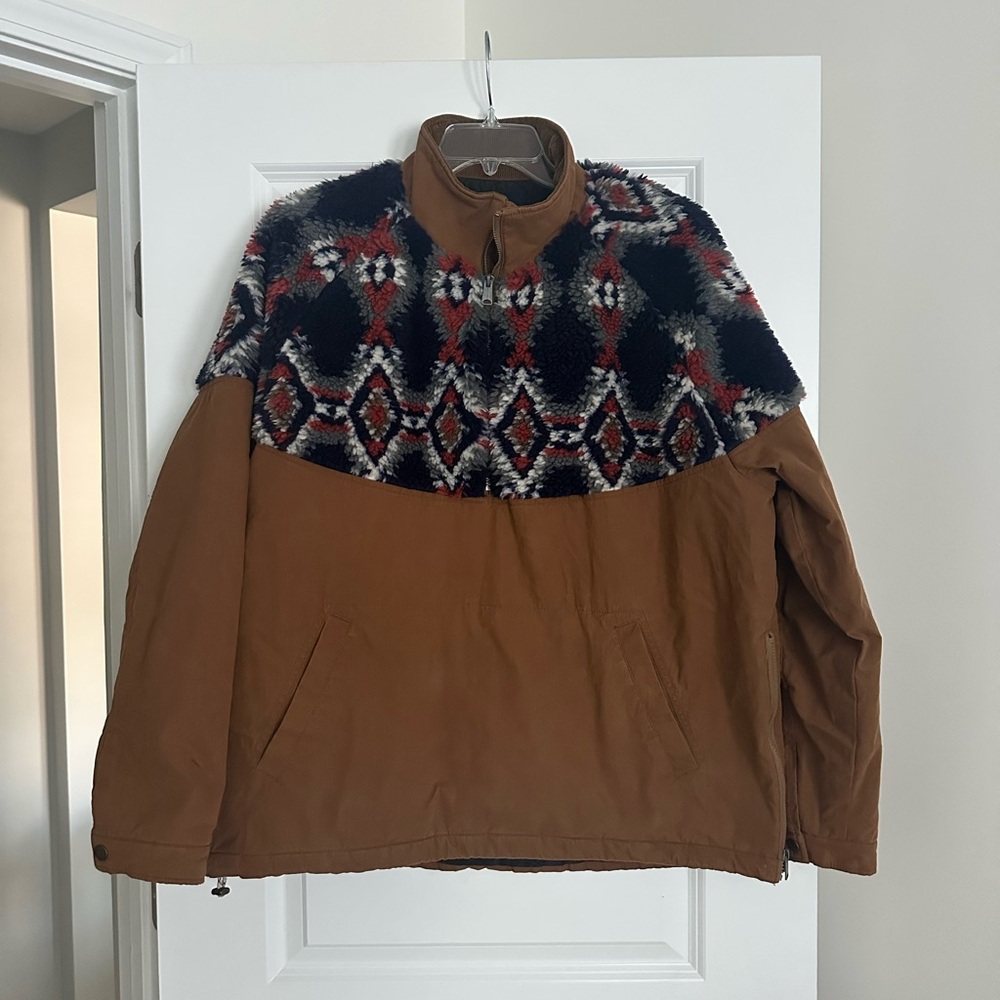 Lucky Brand Tan and Patterned Jacket